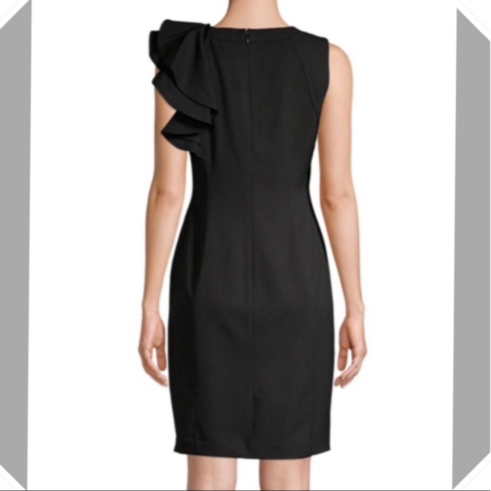 Calvin Klein black ruffle dress 🖤 - Picture 3 of 7